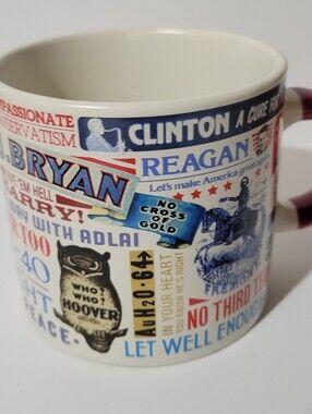 VTG Unemployed Philosophers Guild Back To Normalcy Presidents Mug Coffee Cup